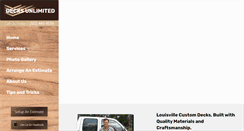 Desktop Screenshot of decksunlimitedky.com